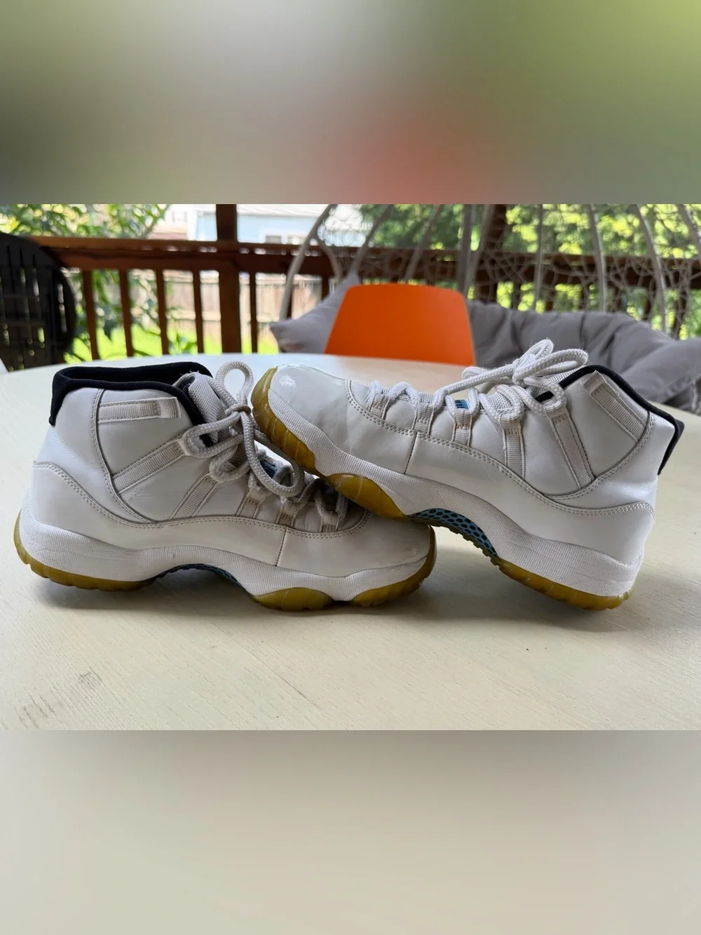 Jordan Air Jordan 11 Retro Legend Blue White Blue Men's High Top Basketball Sho…